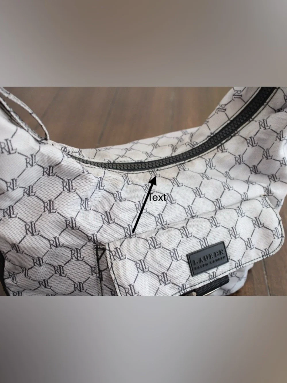 Lauren Ralph Lauren Y2K logo hobo bag